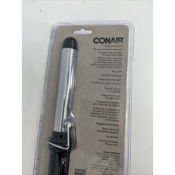Conair SMART 1” Curling Iron - Instant Heat / Lasting Curls, 30 Heat Settings - Picture 6 of 6